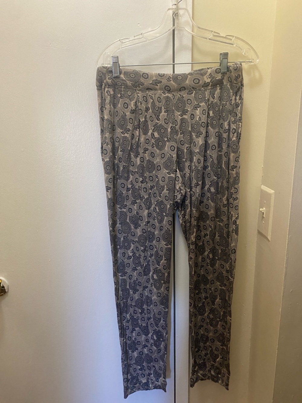 Hanro Gray Patterned Pajama Pants
